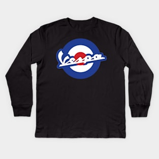 Vespa mod Kids Long Sleeve T-Shirt